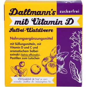 DALLMANN'S Salbei Waldbeere Bonbons m.Vit.D o.Z.