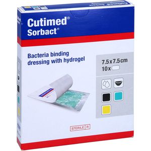 CUTIMED Sorbact Gel Kompressen 7,5x7,5 cm