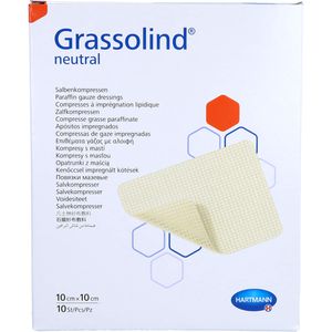 GRASSOLIND Salbenkompressen 10x10 cm steril