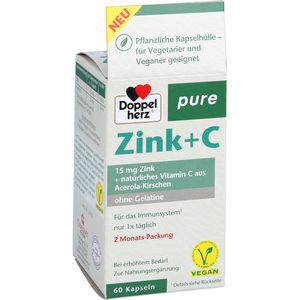 DOPPELHERZ Zink+C pure Kapseln