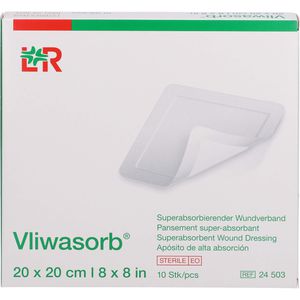 VLIWASORB superabsorb.Saugkomp.steril 20x20 cm