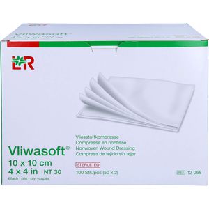 VLIWASOFT Vlieskompressen steril 10x10 cm 6l.