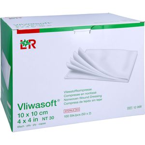 VLIWASOFT Vlieskompressen steril 10x10 cm 6l.