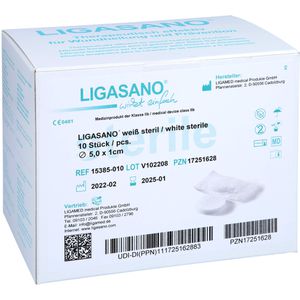 LIGASANO weiß Verband rund Drm.5 cm steril