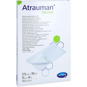 ATRAUMAN Silicone steril 7,5x10 cm Kompressen