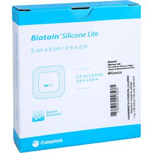 BIATAIN Silicone Lite Schaumverband 5x5 cm