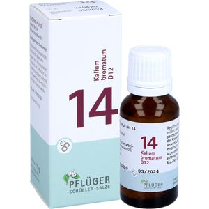 BIOCHEMIE Pflüger 14 Kalium bromatum D 12 Globuli