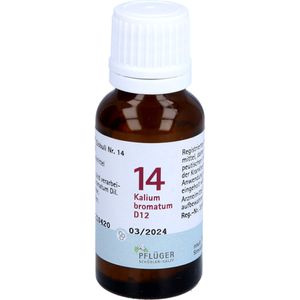 BIOCHEMIE Pflüger 14 Kalium bromatum D 12 Globuli