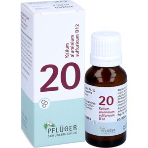 BIOCHEMIE Pflüger 20 Kalium alumin.sulfur.D 12 Gl.