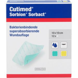 CUTIMED Sorbion Sorbact Wundauflage 10x10 cm