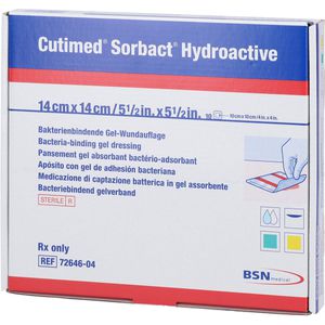 CUTIMED Sorbact Hydroactive Kompressen 14x14 cm