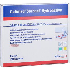 CUTIMED Sorbact Hydroactive Kompressen 14x14 cm