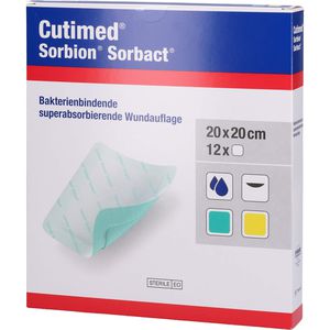 CUTIMED Sorbion Sorbact Wundauflage 20x20 cm