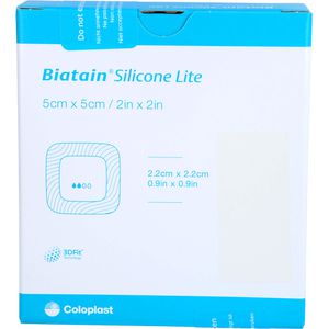 BIATAIN Silicone Lite Schaumverband 5x5 cm