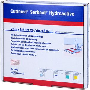 CUTIMED Sorbact Hydroactive Kompressen 7x8,5 cm