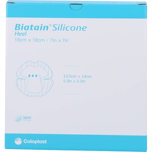 BIATAIN Silicone Schaumverband Ferse 18x18 cm