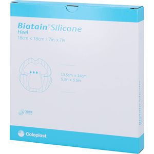 BIATAIN Silicone Schaumverband Ferse 18x18 cm