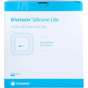 BIATAIN Silicone Lite Schaumverband 12,5x12,5 cm