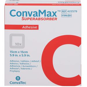 CONVAMAX Superabsorber adhäsiv 15x15 cm