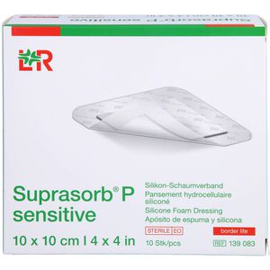 SUPRASORB P sensitive PU-Schaumv.bor.lite 10x10cm