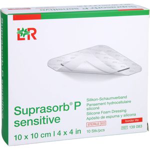 SUPRASORB P sensitive PU-Schaumv.bor.lite 10x10cm