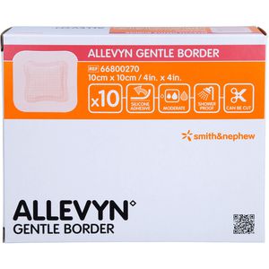 ALLEVYN Gentle Border 10x10 cm Schaumverband