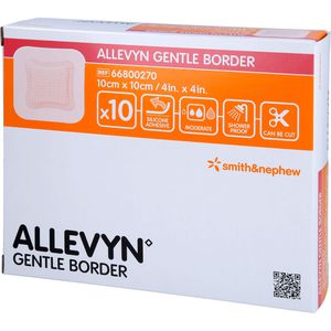 ALLEVYN Gentle Border 10x10 cm Schaumverband