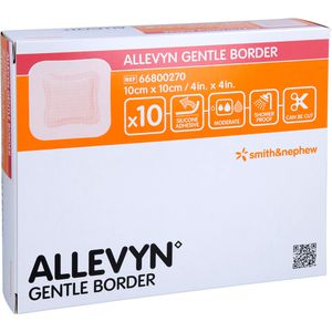 ALLEVYN Gentle Border 10x10 cm Schaumverband