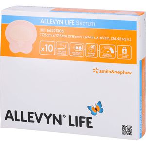 ALLEVYN Life Sacrum kl.17,2x17,5cm Silik.schaumv.