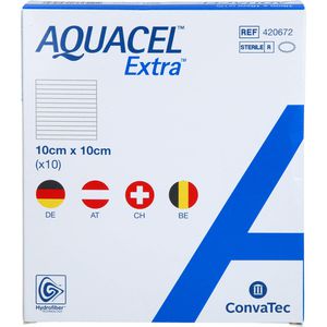 AQUACEL Extra 10x10 cm Verband