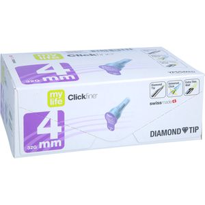 MYLIFE Clickfine Pen-Nadeln 4 mm 32 G Diamond Tip