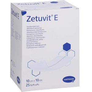 ZETUVIT E Saugkompressen steril 10x10 cm