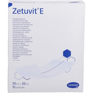 ZETUVIT E Saugkompressen steril 20x20 cm