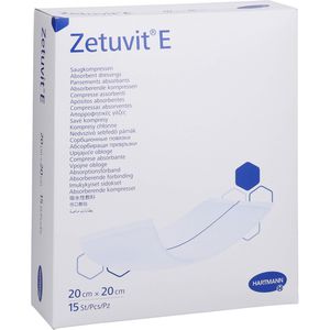 ZETUVIT E Saugkompressen steril 20x20 cm