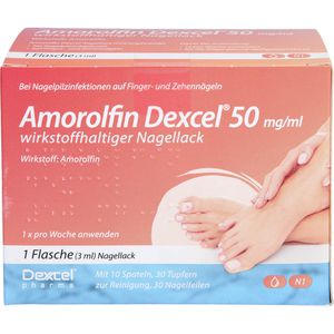 Amorolfin Dexcel 50 mg/ml wirkstoffhalt.Nagellack 3 ml 3 ml