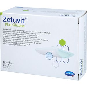 ZETUVIT Plus Silicone steril 8x8 cm