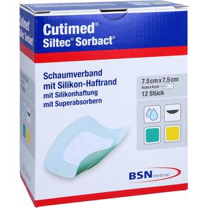 CUTIMED Siltec Sorbact PU-Verb.7,5x7,5 cm