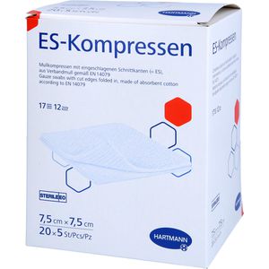 ES-KOMPRESSEN steril 7,5x7,5 cm Großpackung