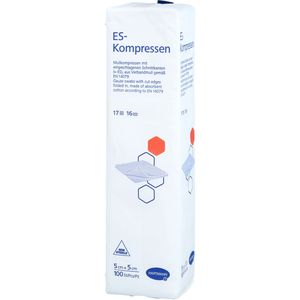 ES-KOMPRESSEN unsteril 5x5 cm 16fach