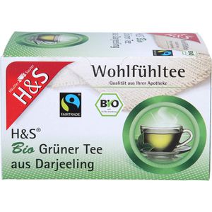     H&S Bio Grüner Tee aus Darjeeling Filterbeutel
