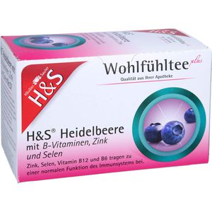 H&amp;S Heidelbeere m.B-Vitaminen Zink und Selen Fbtl.