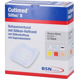 CUTIMED Siltec B Schaumverb.10x10 cm m.Haftr.