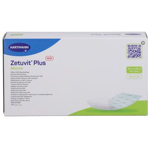 ZETUVIT Plus Silicone steril 10x20 cm