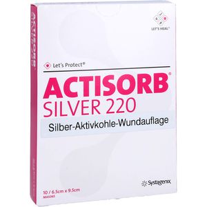 ACTISORB 220 Silver 6,5x9,5 cm steril Kompressen