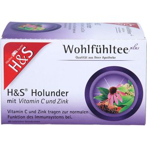 H&S Holunder m.Vitamin C und Zink Filterbeutel