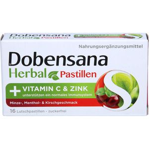 DOBENSANA Herbal Kirschgeschm.Vit.C & Zink Pastil.