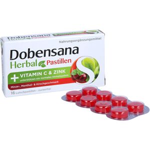 DOBENSANA Herbal Kirschgeschm.Vit.C & Zink Pastil.