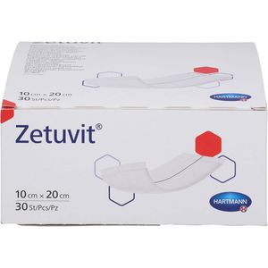 ZETUVIT Saugkompressen unsteril 10x20 cm