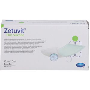 ZETUVIT Plus Silicone steril 10x20 cm