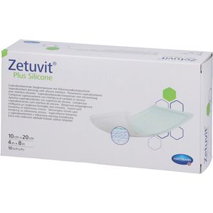 ZETUVIT Plus Silicone steril 10x20 cm